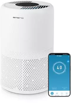 Emerio Luftreiniger HEPA 13 & Aktivkohlefilter, WLAN, 25m² (AP-132324)