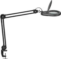 Jakob Maul 8263490, Jakob Maul MAUL MAULviso LED Lupenleuchte schwarz 8 W mit