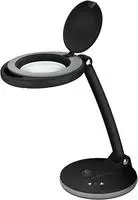 Led-stand-lupenleuchte, 6 W, 450 Lm, Dimmbar, Schwarz - Goobay