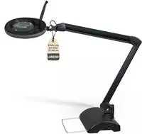 2x Lumeno LED Lupenleuchte 721X-MKIII, inkl. Tischstativ, 5 Dioptrien, schwarz