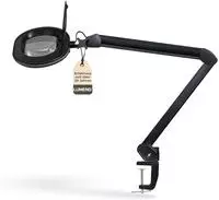 Lumeno Lupenleuchte 8613, 150 x 110 mm Glaslinse, dimmbar, LED, 1,75x...