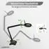 Lumeno 721X-MKIII LED-Lupenleuchte 60 LEDs, 8 Dioptrien, schwarz (721X-MKIII)