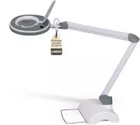 Lumeno Lupenleuchte 8215, 125 mm Glaslinse, dimmbar, LED, 2,25x Vergr&ouml;&szlig;erung...