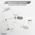 Lumeno Lupenleuchte 8215GR LED, 5 Dioptrien, 127mm Glaslinse, Tischstativ (8215GR)