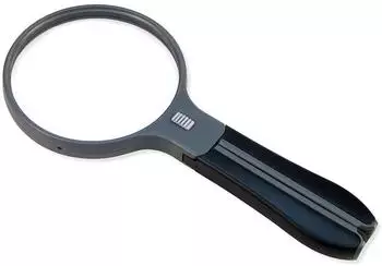 Carson Split Handle Lupe 3,5x mit LED-Licht, Freihandlupe (HF-11)