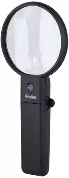 Rollei Handlupe mit LED-Licht und Standfu&szlig;, Bifokus 2x/4,5x (60326)