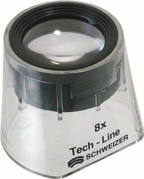 Tech-Line Schweizer Standlupe Focus Fix 8x