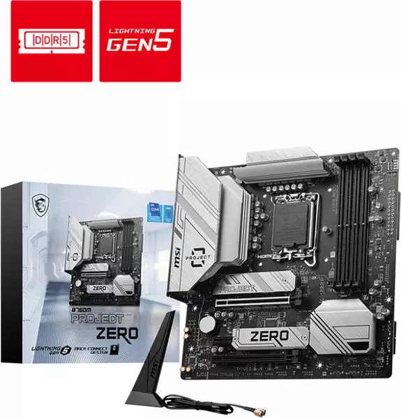 MSI B760M PROJECT ZERO - Carte mère MSI sur