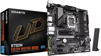 GigaByte B760M DS3H WIFI6E GEN5 Mainboard M-ATX LGA1700 DDR5 (B760M DS3H WIFI6E GEN5)