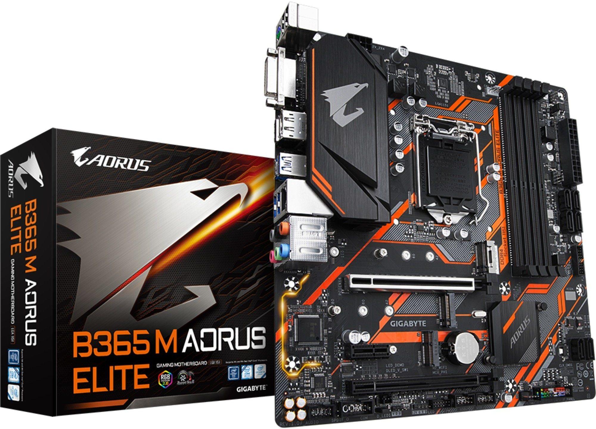 Gigabyte b365 m aorus elite какие процессоры поддерживает