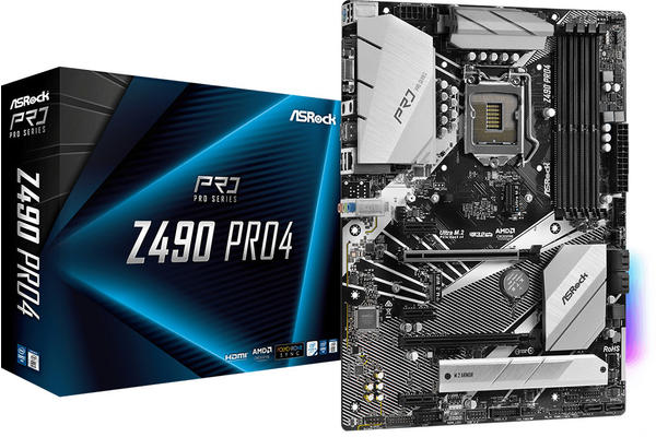 Asrock Z490 Pro4 Motherboard Intel Z490 ATX