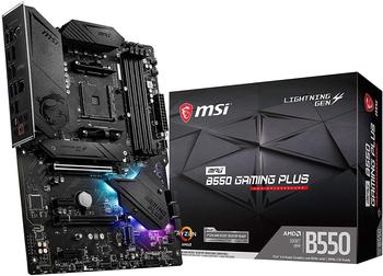 MSI MPG B550 Gaming Plus (AMD AM4, DDR4, PCIe 4.0, SATA 6Gb/s, M.2, USB 3.2 Gen 2, HDMI/DP, ATX)