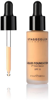 Stagecolor Liquid Foundation 2nd Skin Serum SPF 15 - Dark beige (27,5ml)