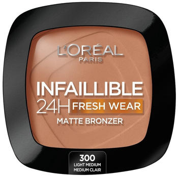L'Oréal Infallible Fresh Wear Matte Bronzer (9 g) 300 Light Medium