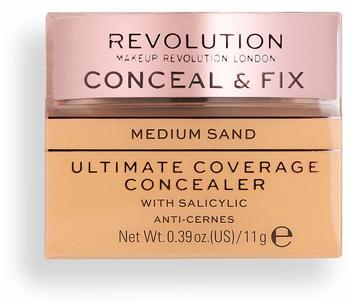 Makeup Revolution Conceal & Fix Ultim Cover Concealer Medium Sand (11 g)