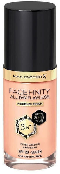 Max Factor Facefinity All Day Flawless Foundation (30ml) 50 - NATURAL ROSE