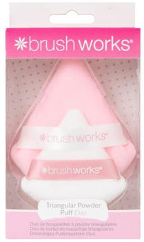 brushworks Triangular Powder Puff Duo
