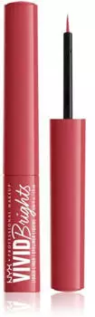 NYX Vivid Bright Liquid Liner (2 ml) On Red