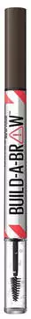 Maybelline Build-A-Brow 2-in-1 Eyebrow Pencil + Sealing Gel (1,65g) 260 deep brown