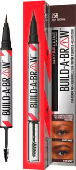 Maybelline Build-A-Brow 2-in-1 Eyebrow Pencil + Sealing Gel (1,65g) 259 Ash brown