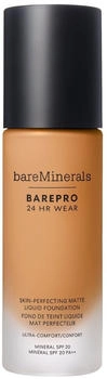 bareMinerals BAREPRO 24HR Wear Skin-Perfecting Matte Liquid Foundation (30ml) Medium Deep 40 Warm