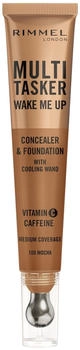 Rimmel London Multi Tasker Wake Me Up Concealer & Foundation 100 Mocha (20ml)