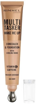 Rimmel London Multi Tasker Wake Me Up Concealer & Foundation 40 Ivory (20ml)