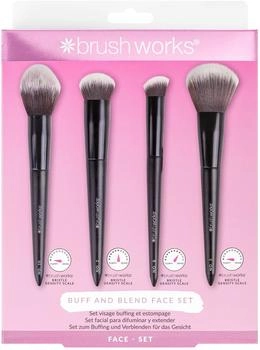 brushworks Buff and Blend Face Set
