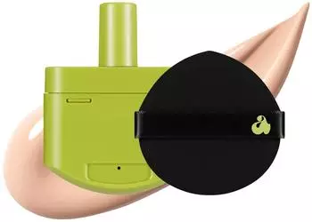 Unleashia Satin Wear Healthy Green Cushion SPF 30 (15 g) 21N Eburnean