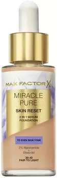 Max Factor Miracle Pure Skin Reset Foundation (30 ml) 30-40 Fair to Light
