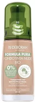 Deborah DEBORAH MILANO Formula Pura Nude Foundation Bio 30ml 03 beige