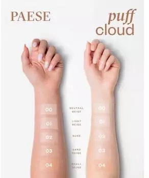 Paese Cosmetics Puff Cloud Foundation with Blur Effect (37ml) 01 Light Beige