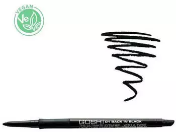 Gosh THE ULTIMATE Eyeliner mit Wendung #01-black in black
