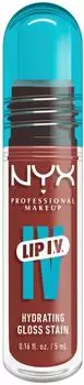 NYX Lip I.V. Hydrating Gloss Stain (5ml) 18 Drippin' Nude
