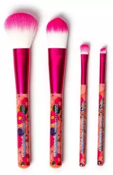 Legami Oh My Glow! Flowers Make-up-Pinsel-Set, 4-teilig, vegan (MUBS0002)