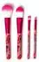Legami Oh My Glow! Flowers Make-up-Pinsel-Set, 4-teilig, vegan (MUBS0002)
