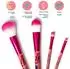 Legami Oh My Glow! Flowers Make-up-Pinsel-Set, 4-teilig, vegan (MUBS0002)