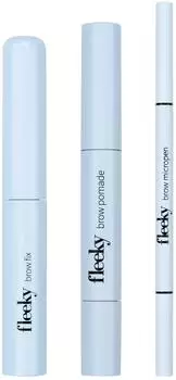Fleeky Brow Set 3-teiliges Augenbrauen-Set, light brown