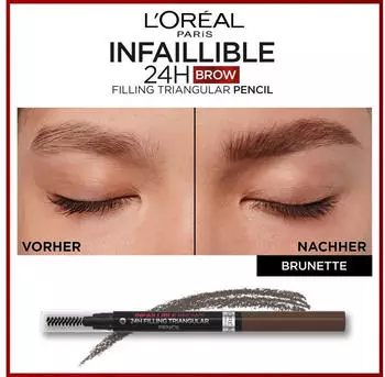 L'Oréal Infaillible Brows 24h Brow Filling Triangular Pencil (1ml) 5.0