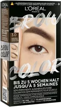 L'Or&eacute;al Brow Color semi-permanente Augenbrauenfarbe, dunkelbraun (3.0)
