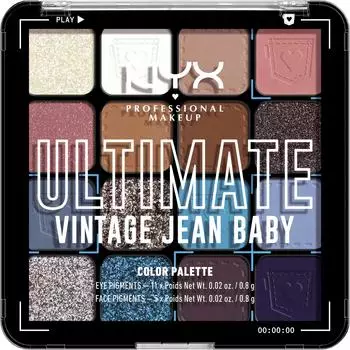 NYX Eyeshadow Ultimate Shadow Palette (13,3g) Vintage Jean Baby