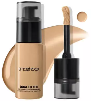 Smashbox DUAL-FILTER 2-in-1 Concealer + Foundation (23,6ml) light medium 14 olive