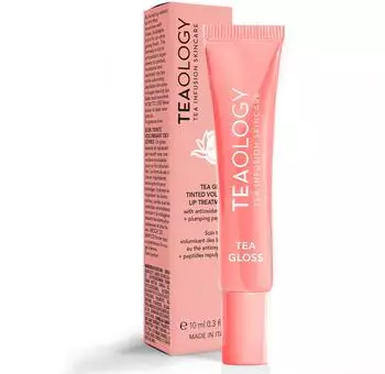 Teaology Tea Gloss Peptide Lip Plumping Treatment peach, 10ml