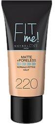 Maybelline Fit me! Matte + Poreless Make-up - 220 Natural Beige (30ml)