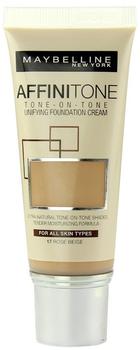 Maybelline Affinitone Foundation (30ml) 17 Rose Beige