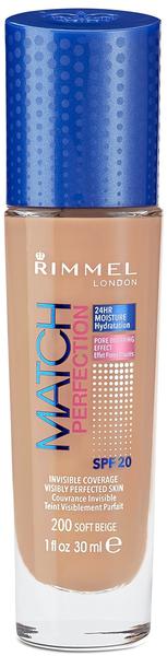 Rimmel London Match Perfection Foundation 301 Honey (30ml)