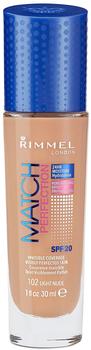 Rimmel London Match Perfection Foundation 102 Light Nude (30ml)