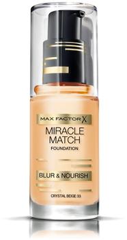 Max Factor Miracle Match Foundation - 33 Crystal Beige (30ml)