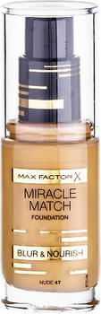 Max Factor Miracle Match Foundation - 47 Nude (30ml)