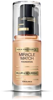 Max Factor Miracle Match Foundation - 30 Porcelain (30ml)